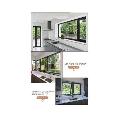 China Contemporary economical anodized aluminum tilt and pivot sliding doors and opening french windows for sale