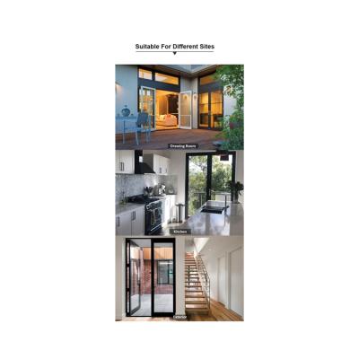 China Sliding Glass Door Waterproof Aluminum Slim Frame Sliding Frame Door for sale