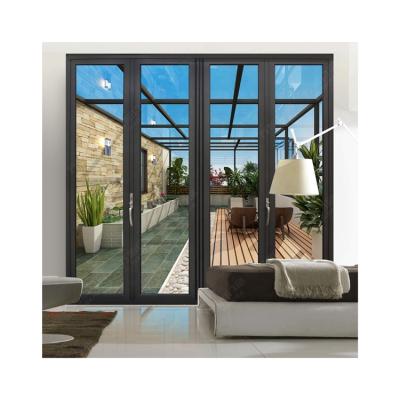 China Waterproof Chinese Factory Produces Luxury Insulated Aluminum Bi-folding Doors for sale