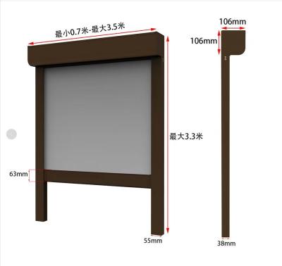 China Factory Price Contemporary New Design Aluminum Shutter Door for sale