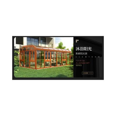 China Modern Customized Solarium Frame Solarium Portable Aluminum Profile Greenhouse Modern Aluminum Solarium for sale