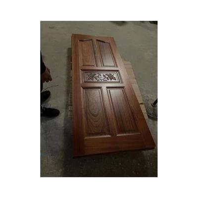 China Waterproof Professional Manufacturer China Customized Modern Line Art Interior Solid Wood Doors for sale