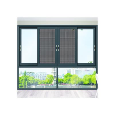 China Hieat Insulation Factory Wholesale 5mm Glass Thickness 130 Series Aluminum Window Soundproof Aluminum Window for sale