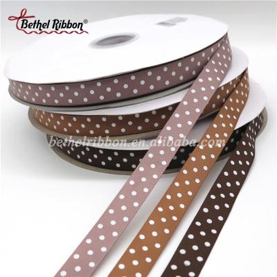 China Wholesale Printed Double Face or Single Face Printed Grosgrain Celebrate Ribbon Printing Satin Printed Silk Ribbon for Gift for sale