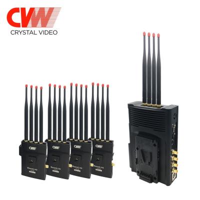 China IP 500m/1500ft BEAMLINK-QUAD 4TX-TO-1RX Bridge HOT-SELL HD Video Transmission System Background Wireless Transmitter and Receiver for sale