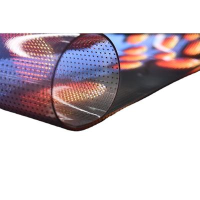 China Indoor Customized Muxwave Ultra light RGB Arbitrary Tailoring P20 Easy Installation Adhesive Flexible LED Screen for sale