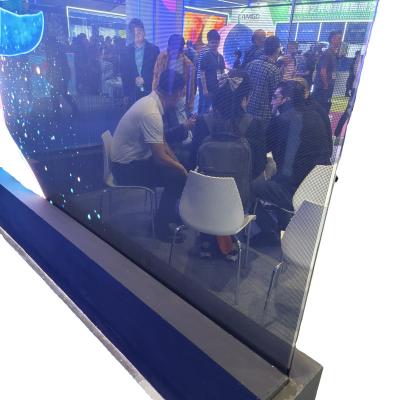 China Buildings Transcendent Holographic Screen super transparency flexible screen for sale