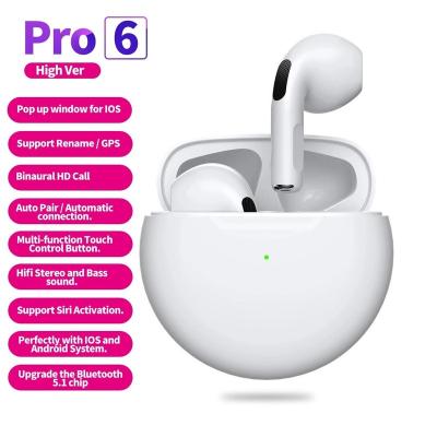 China Factory Wholesale Original In-Ear Wireless Earphones Tws Earphone Air 3 Head Copy Blue Tooth Ordered Wireless Earbuds TWS pro 6 for sale