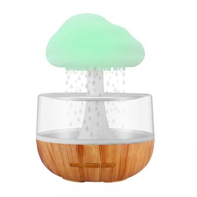 China New Unique Design Hotel Sleep Water Drop Night Light Rain Cloud Relaxing Humidifier for sale