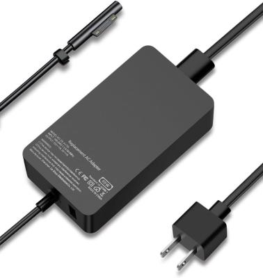 China For Microsoft Surface Pro 65W Outdoor Charger Replacement For Microsoft Surface Laptop 1 2 3 , Surface Pro X 9 8 7 6 5 4 3 , Surface Go Don 2 Don 3 for sale