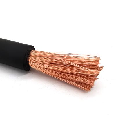 China 35mm2 120mm2 185mm2 Industrial Hot Copper Core Rubber Electric Power Flexible Welding Cable for sale