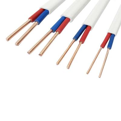 China Overhead Pure Copper White Sheathed Equipotential 2core 1/1.5/2.5/4/6 mm Copper Core Flame Retardant Wire en venta