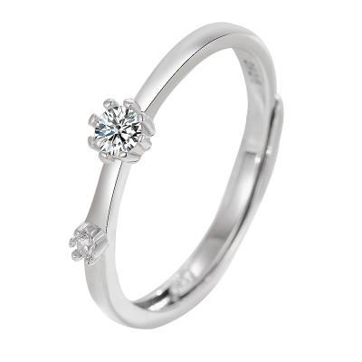 China TRENDY Fashion Silver Adjustable 925 Sterling Ring Wedding Ring Engagement Ring Women's Jewelry Gift Wholesale for sale