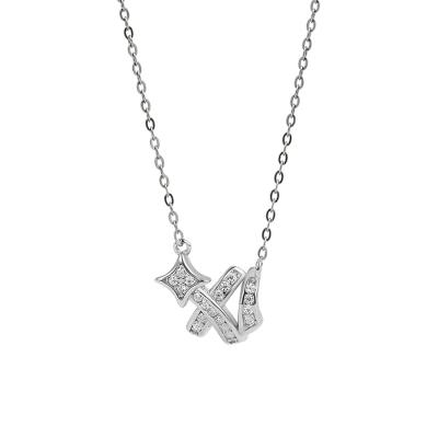 China FASHIONABLE Fashion Personality Clavicle Star Necklace Meteor Necklace 925 Sterling Silver Women's Jewelry Gift for sale