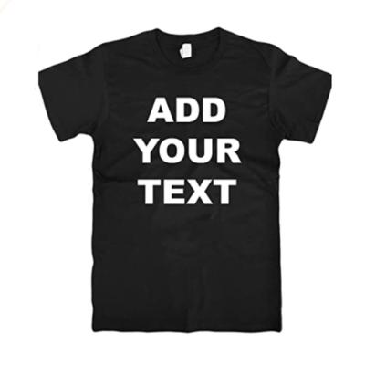 China T Shirts Youth Soft Add Your Own Logo Text Message Cotton Breathable Custom T-Shirt for sale