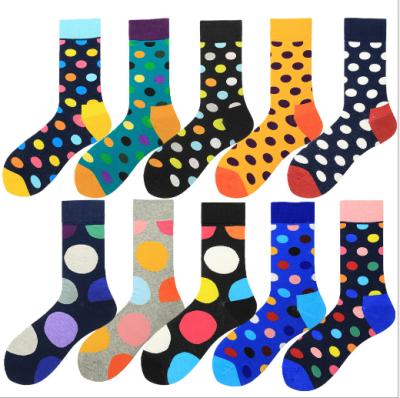 China 2019 New Style Dot Cotton Socks Men's Viable Creative Socks Wholesale Tube Socks for sale