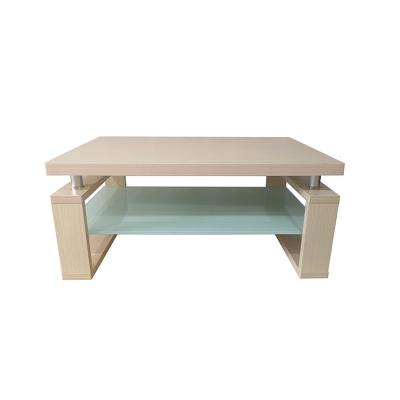 China modern luxury simple modern coffee table furniture rectangle steel metal tempered glass home coffee table for sale