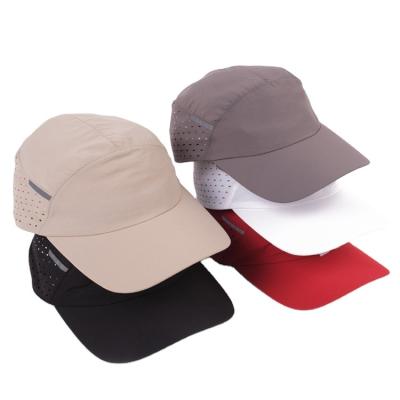 China Handsome Curved Waterproof Polyester Sports Brim Blank Baseball Caps And Man Hats for sale