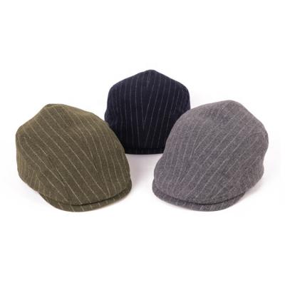 China Fashion Newsboy Newsboy Plain Striped British Plaid Adult Wool Ivy Hats for sale