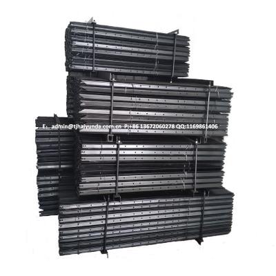 China Easily Assembled 1.9kg Per Meter 1,500mm Steel Black Bitumen Coating Y Fence Post for sale