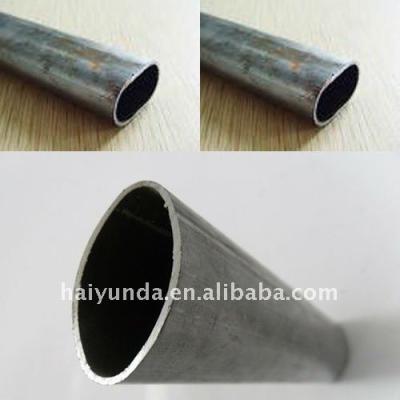 China Structure Pipe Black Annealed Oval / Elliptical Steel Tubing for sale