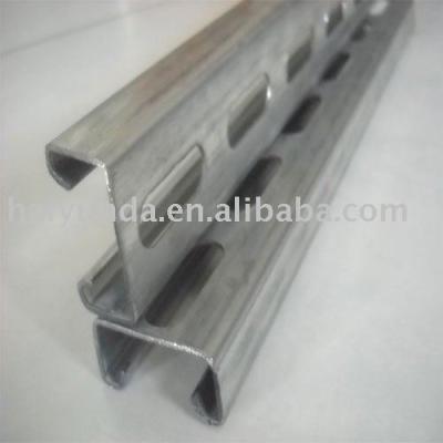 China Steel Construction Pre-galvanized Slotted Steel C Strut for sale