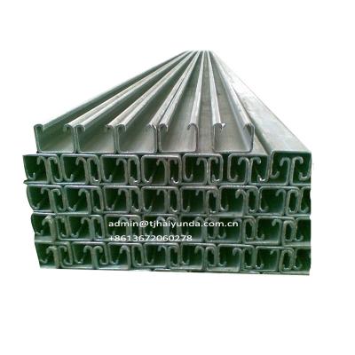 China Steel construction galvanized steel unistrut channel / u channel / c channel for sale