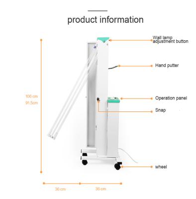 China Movable Uv Disinfection Lamp , Ultraviolet Antibacterial Lamp Space Saving for sale