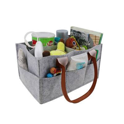 China TOGGLE BAG Style Travel Diaper Storage Bag Good Felt Convenient Foldable Diaper Storage Bag for sale