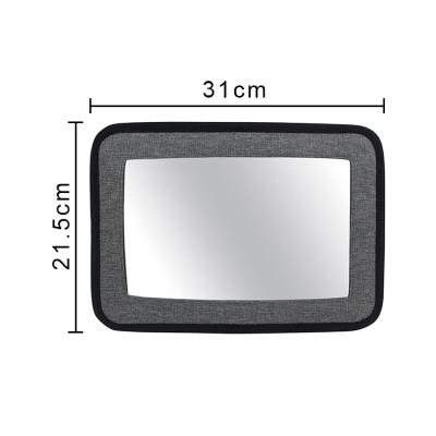 China Black 300D Polyesyer+Acrylic Backseat Safety ABS Baby Car Mirror High Quality Car Rear View Mirror Cationic for sale