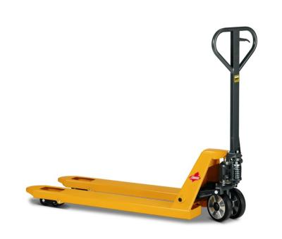 China Small Manual Hydraulic Forklift Truck 2T 3T Ground Cow Pallet Truck Lifting Loading and Unloading Hydraulic Forklift 1-10T for sale