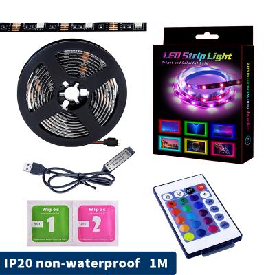 China Residential Remote Control 24 Keys RGB LED Light Strip USB Powered 5V SMD 5050 Flexible TV Led Strip Light for sale