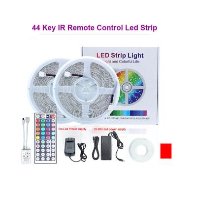 China LANDSCAPE 44key IR remote control led strip light smd5050 10m 300leds IP65 waterproof RGB led strip for sale