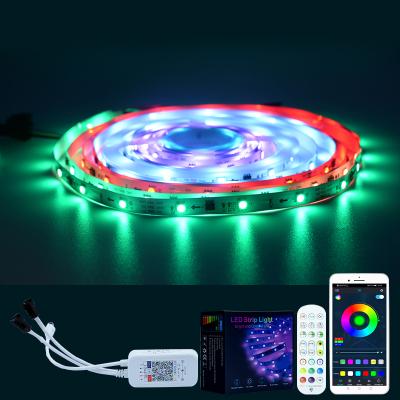 China Magical LANDSCAPE 12V 18leds per meter led strip 1903IC programmable led strip cable RGB light light for sale