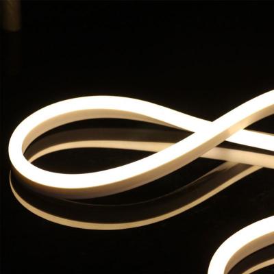 China Landscape/Airplane Side-Bend IP20 Soft Silicone High Brightness 4x10mm Garden/Hotel Bend Neon Strip Light For Bar Sign Letter 24v DC for sale