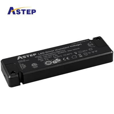 China Super Slim Class II Power Supply Led Cabinet Light Driver Constant Voltage 30W 12V 24V 14.5mm/15.7mm/19.3mm for sale