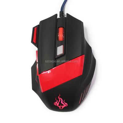 China 3D 6d Optical Gaming Mouse Computer Accessory C518 7 Custom Buttons With Adjustable DPI for sale