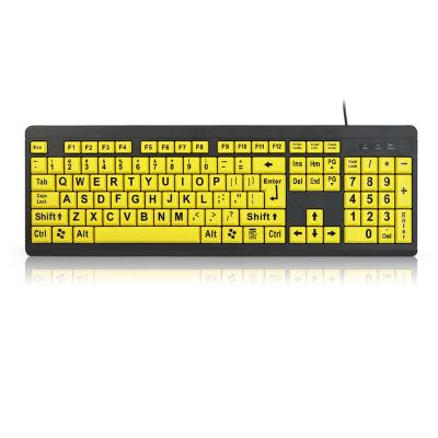 China 2018 capacitive old people with large characters use new keyboards mechanic cable keyboard with new design T801 for sale