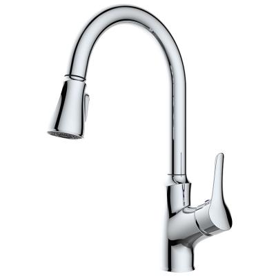 China Sense Faucets Factory Supply Luxury Modern Zinc Copper Kitchen Faucets Pull Down Sprayer for sale