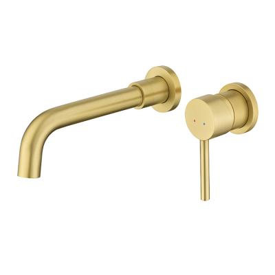 China Faucets Factory Supplier Best Quality Metered Wall Mounted Basin Faucet Water Purifier Antique Filtration Faucet Brushed Gold Bathroom Faucets for sale