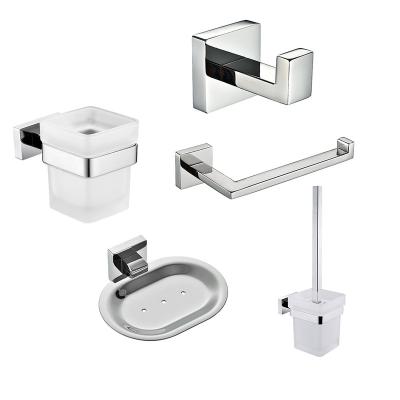 China Factory Direct Luxury Modern Stainless Steel Hardware Wall Mounted Bathroom Set Accessories for sale