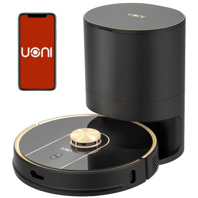 China More Household Uoni V980 With Sweeping Self-Emptying Robot Trash Can Robot Narwhal Vacuum MI Robot Self Cleaning Vacuum Cleaner for sale