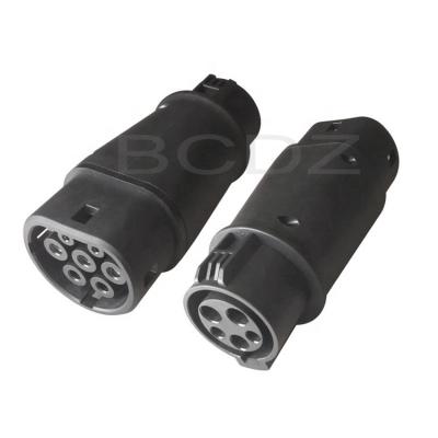 China Multi Since EVSE Adapter 32A Electric Vehicle Car EV Charger Connector SAE J1772 Plug Type 1 To Type 1 - 2 EV Adapter For Car Charging for sale