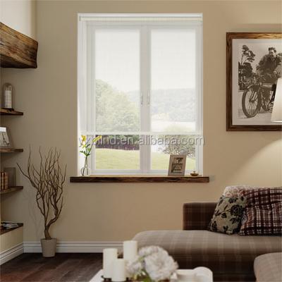 China Sunscreen Waterproof Home Waterproof Fabric Ware Decoration Tubular Motor Roller Shades for sale