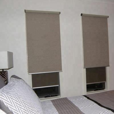 China Waterproof Good Quality Blackout Double Layer Window Blackout Roller Blinds for sale