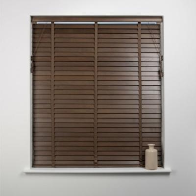 China Best Quality Indoor Horizontal Natural Wood Venetian Shades Anti-UV True for sale