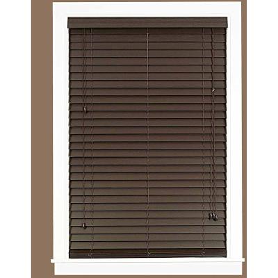 China Supplier High Quality Anti-UV Porcelain Gold Foam 2 Inch Faux Wood Venetian Blinds For Windows for sale