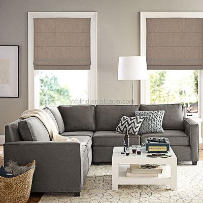 China Blackout Contemporary Wholesale Linen Fabric Roman Shades for sale