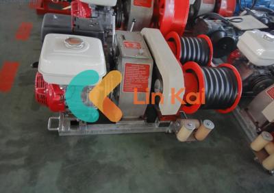 China 50KN Power Cable Pulling Winch With Six Gear Box And 9KW Engine for sale