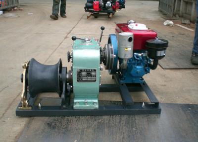 China Diesel Engine 5 Ton Winch , Electrical Power Line Construction High Speed Winch for sale